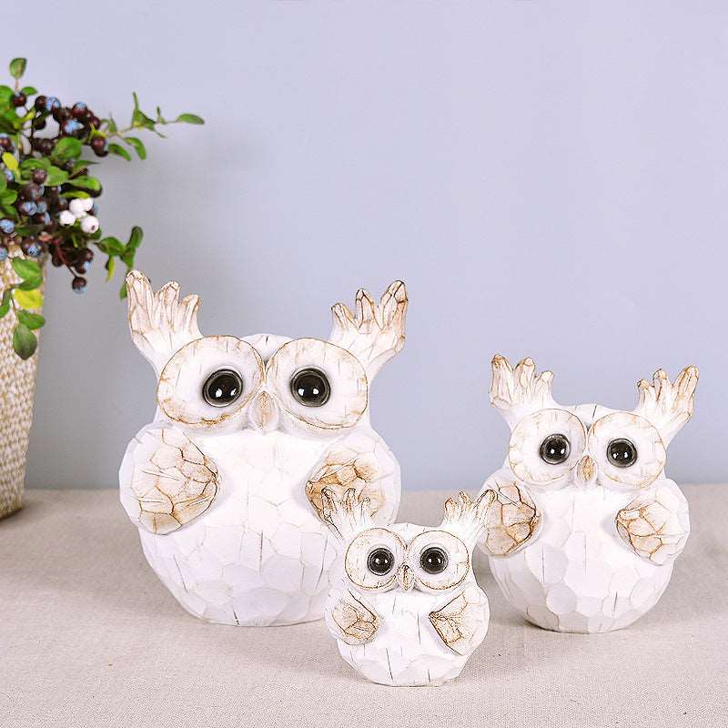 Owl Auspicious Animal Home Decoration