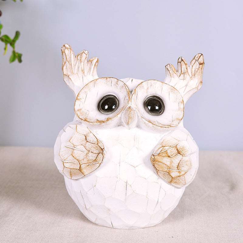 Owl Auspicious Animal Home Decoration