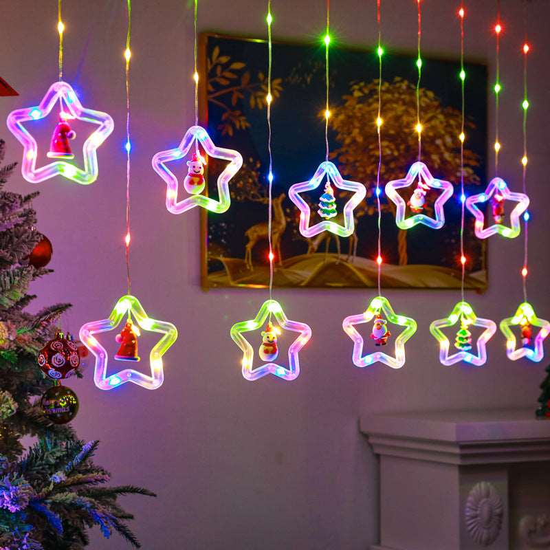 Christmas Curtain Lighting Chain Decoration