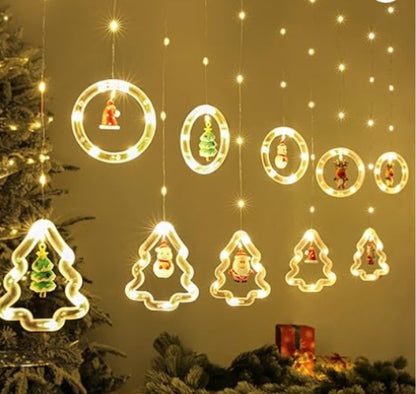 Christmas Curtain Lighting Chain Decoration