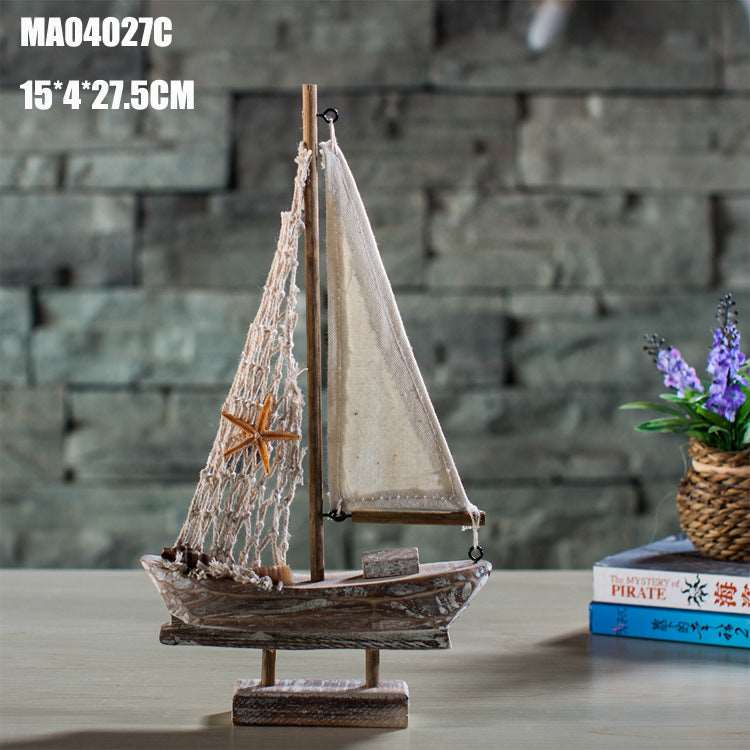 Home Decoration Antique Fishing Boat Model