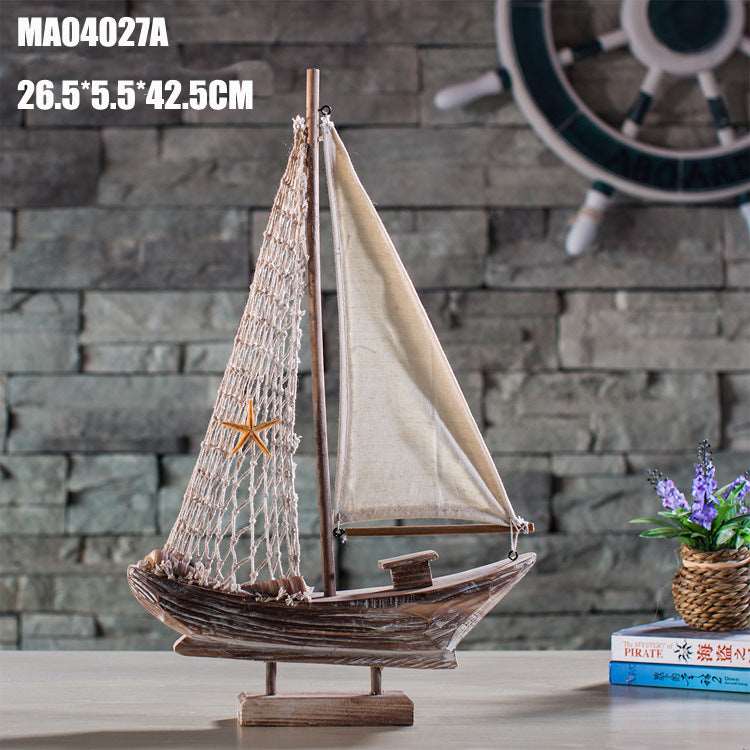 Home Decoration Antique Fishing Boat Model