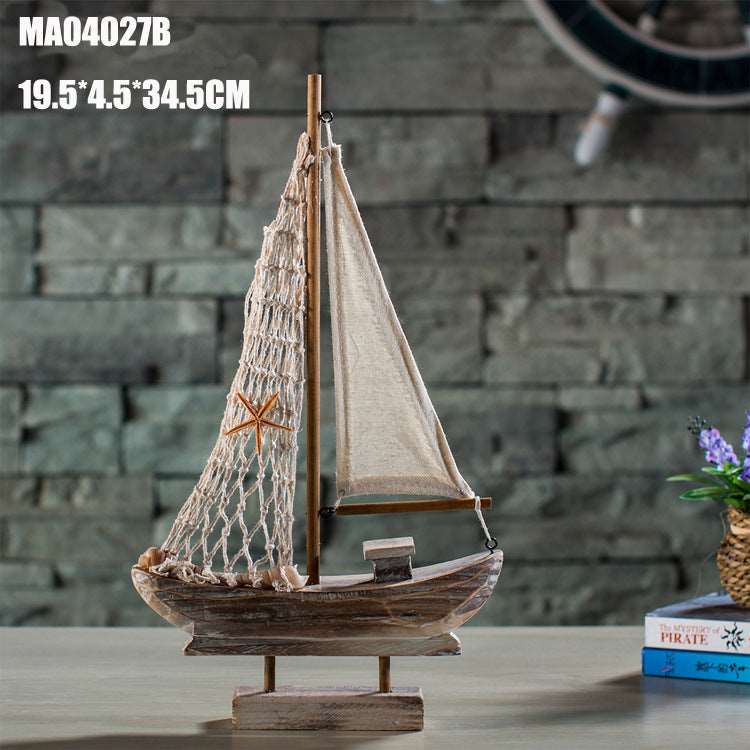 Home Decoration Antique Fishing Boat Model