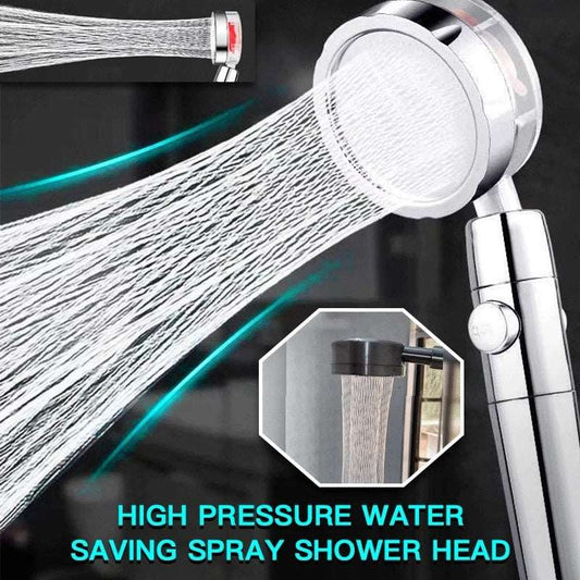 Propeller Driven Shower Head Nozzle