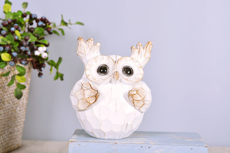 Owl Auspicious Animal Home Decoration