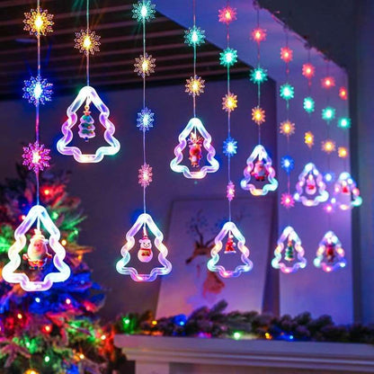 Christmas Curtain Lighting Chain Decoration