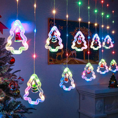 Christmas Curtain Lighting Chain Decoration