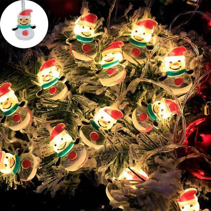 LED Santa Claus Lighting Chain Christmas Decorative Lights