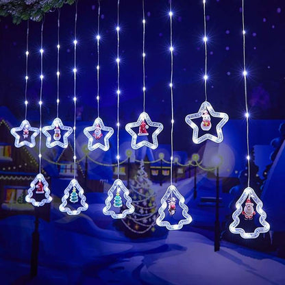 Christmas Curtain Lighting Chain Decoration