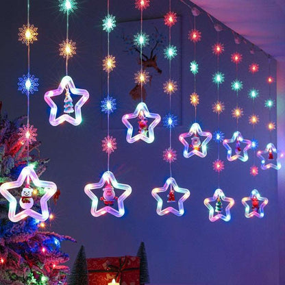 Christmas Curtain Lighting Chain Decoration