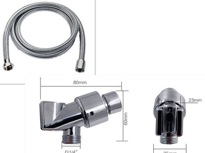 Propeller Driven Shower Head Nozzle