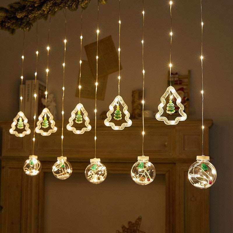 Christmas Curtain Lighting Chain Decoration