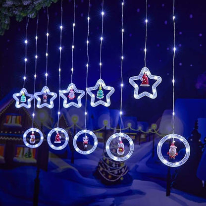 Christmas Curtain Lighting Chain Decoration