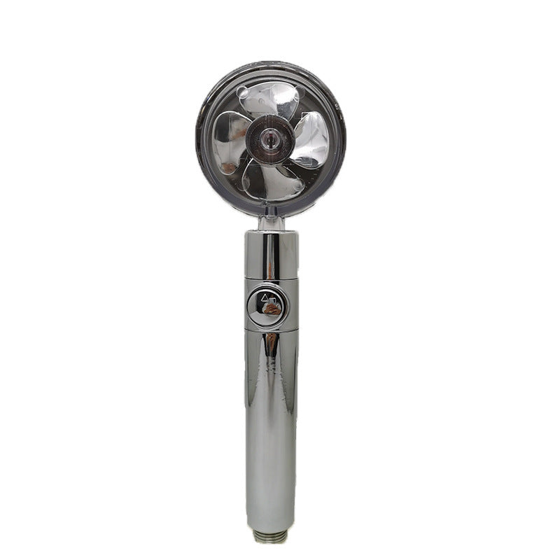 Propeller Driven Shower Head Nozzle