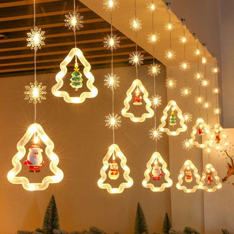 Christmas Curtain Lighting Chain Decoration